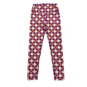 Hanna Andersson 140 Floral Leggings Active Print Made To Stretch Girls Size 10